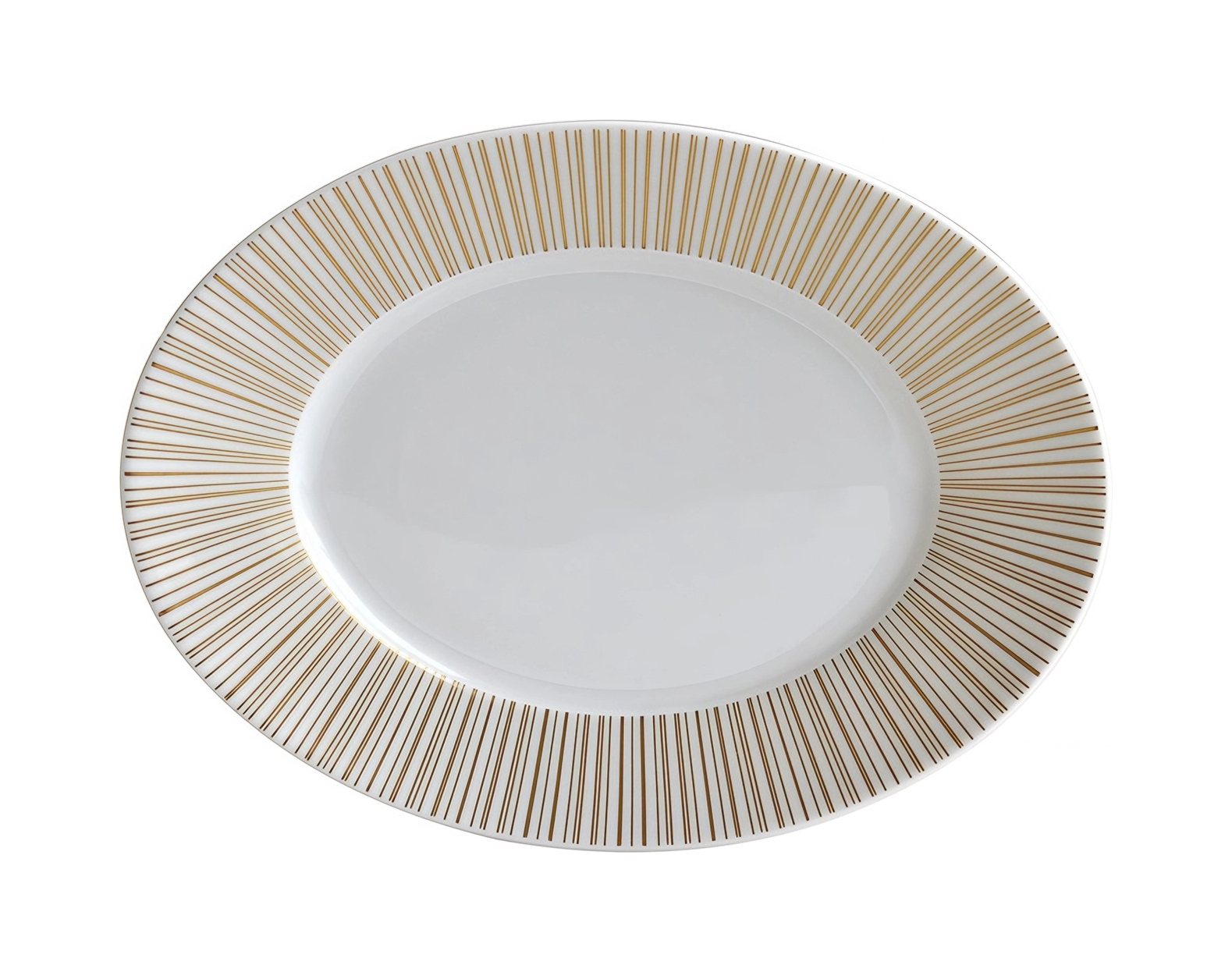 Блюдо овальное SOL 22 см фарфор бело-золотое Bernardaud 1655/125