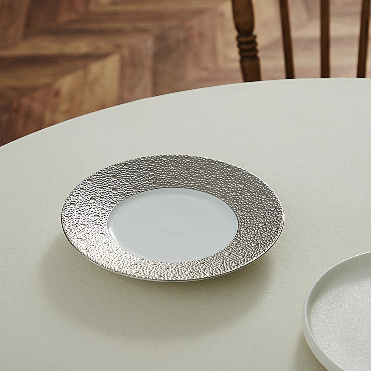 Тарелка для хлеба и масла ECUME PLATINE 16 см фарфор платина Bernardaud 0738/20251