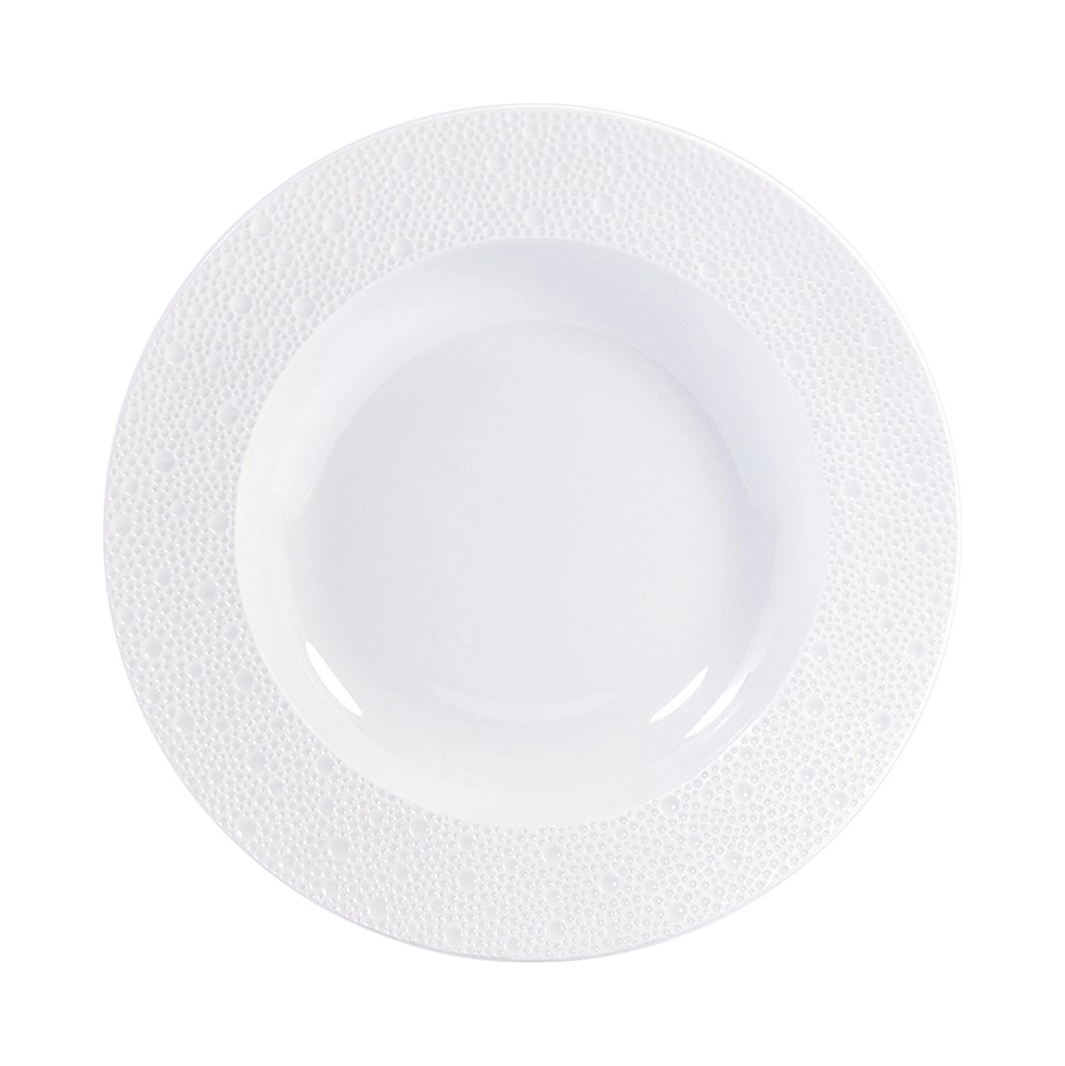 Тарелка суповая Bernardaud ECUME 23 см фарфор белая