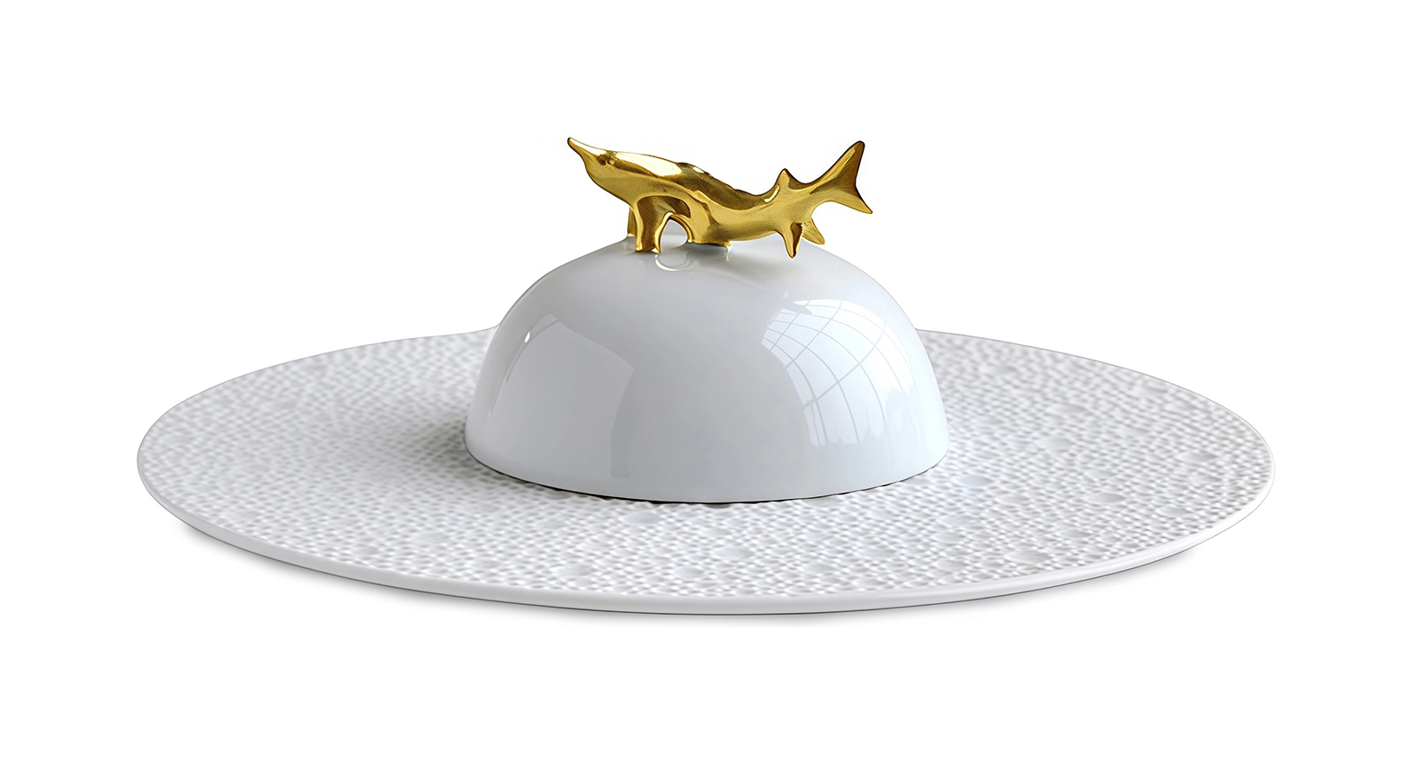 Икорница Bernardaud ECUME 18.5 см фарфор белая