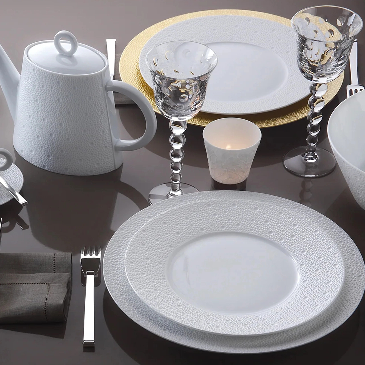 Тарелка подстановочная ECUME 31.5 см фарфор белая Bernardaud 0733/20248