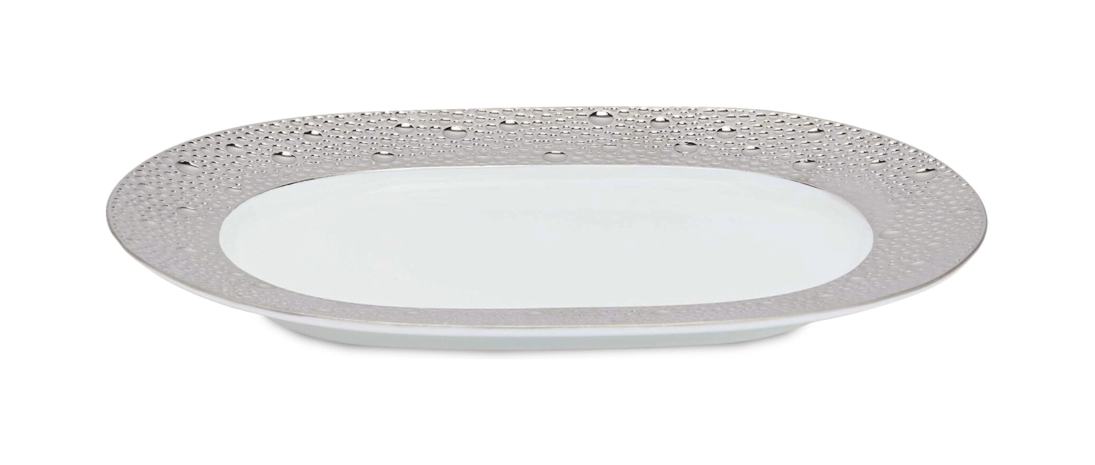 Блюдо овальное ECUME PLATINE 21 см фарфор платина Bernardaud 0738/125