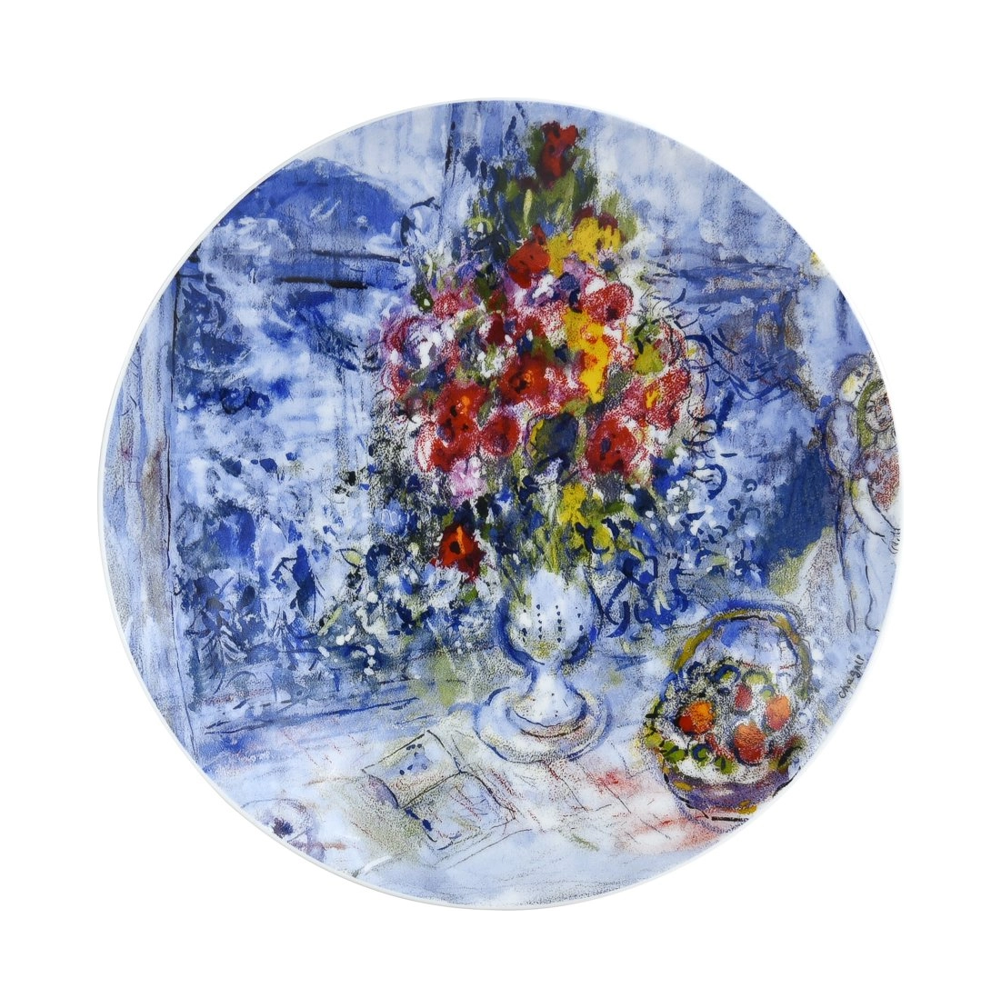 Набор салатных тарелок MARC CHAGALL Les Bouquets de Fleurs 21 см фарфор 4 шт Bernardaud 1828/17-4