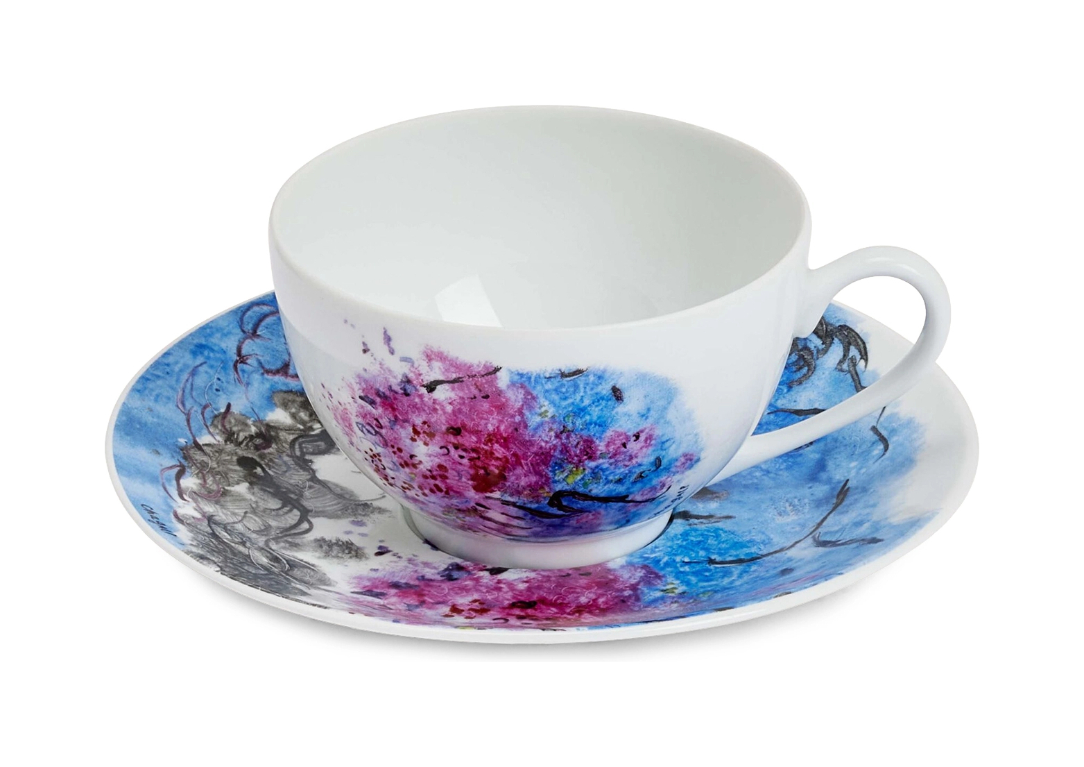 Набор из 2-х чашек с блюдцами MARC CHAGALL Les Bouquets de Fleurs 130 мл фарфор Bernardaud 1828/22665