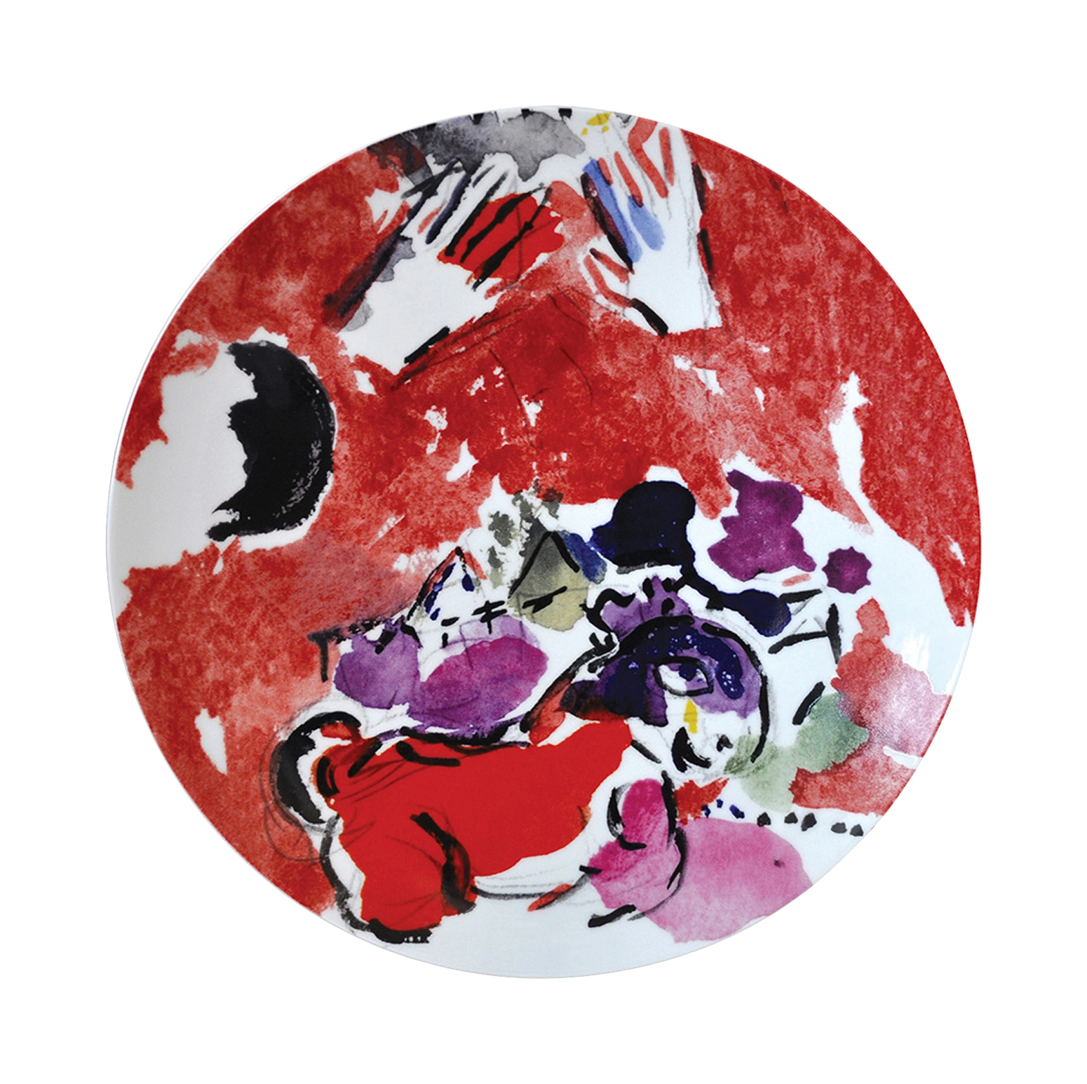 Набор салатных тарелок MARC CHAGALL Les vitraux d'Hadassah 21 см фарфор 6 шт Bernardaud 1168/21260-6-V2
