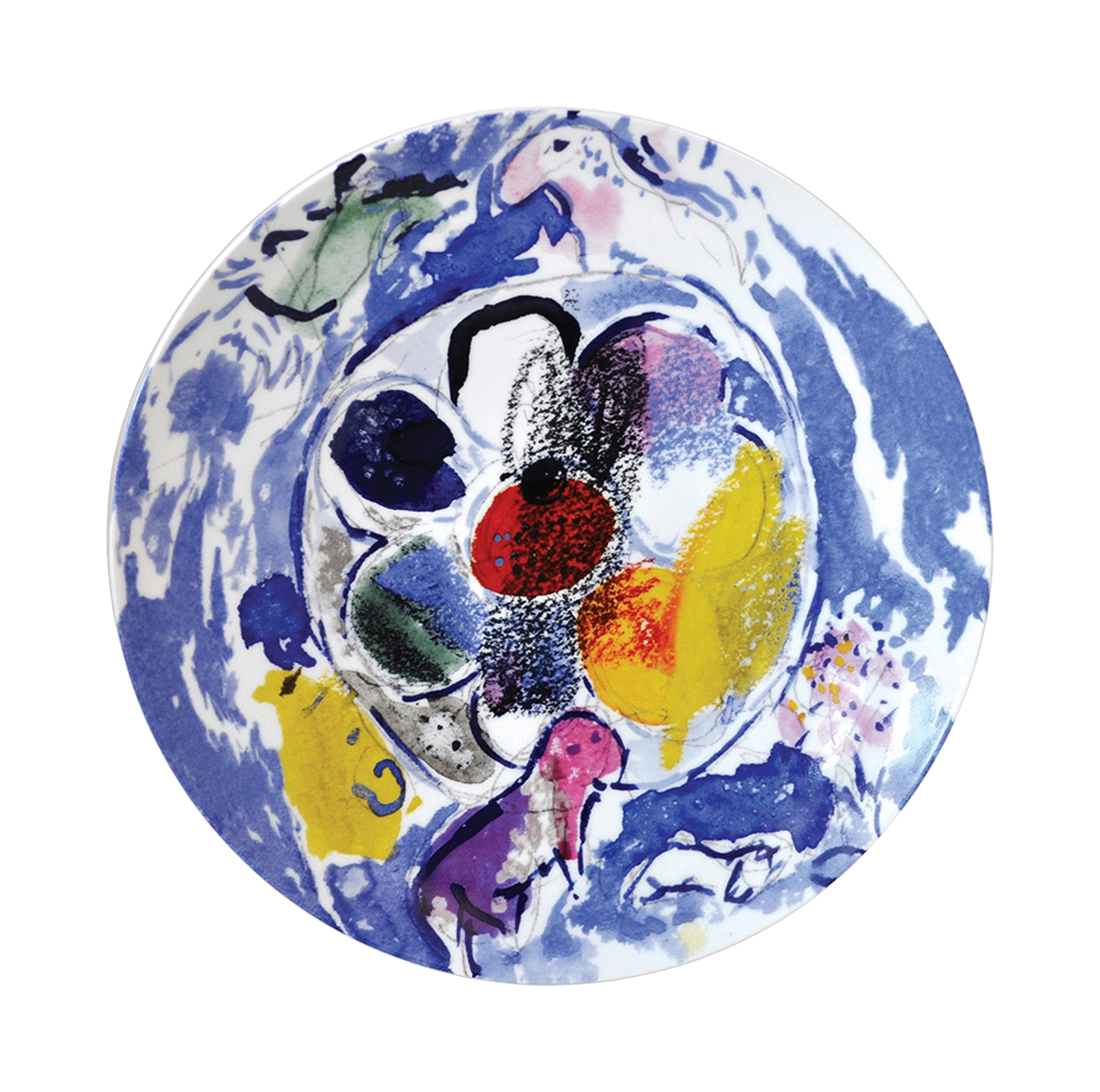Набор салатных тарелок MARC CHAGALL Les vitraux d'Hadassah 21 см фарфор 6 шт Bernardaud 1168/21260-6-V2