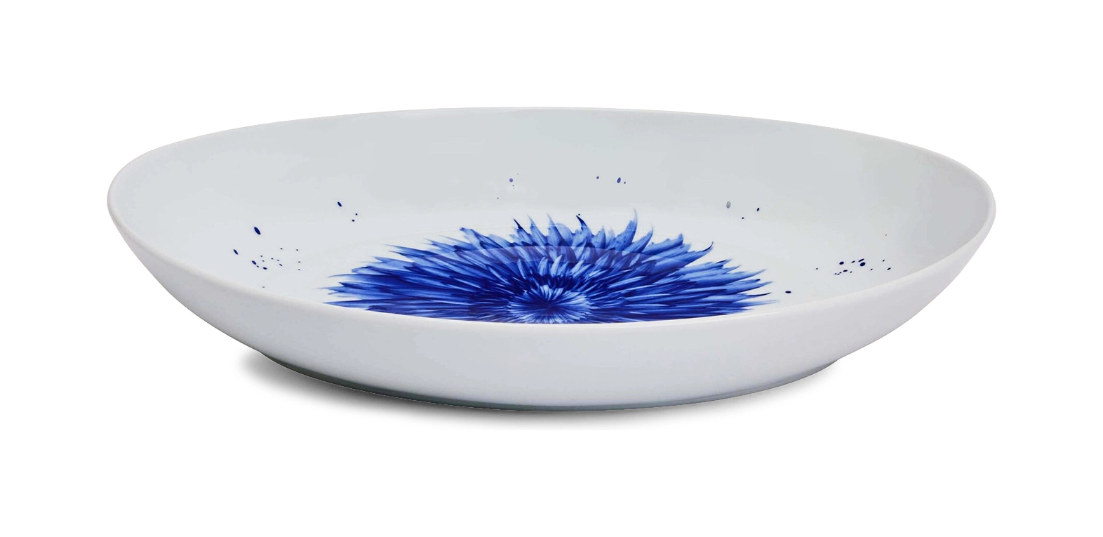 Блюдо овальное IN BLOOM 39х28 см фарфор бело-синее Bernardaud 1768/7424