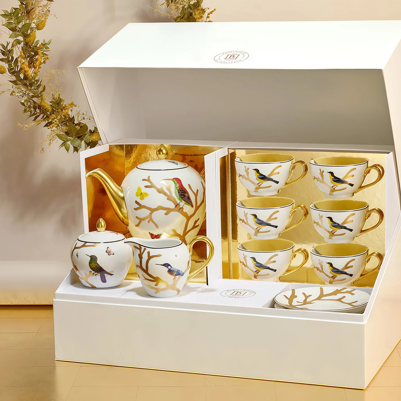 Сахарница AUX OISEAUX 300 мл фарфор Bernardaud 2488/3091