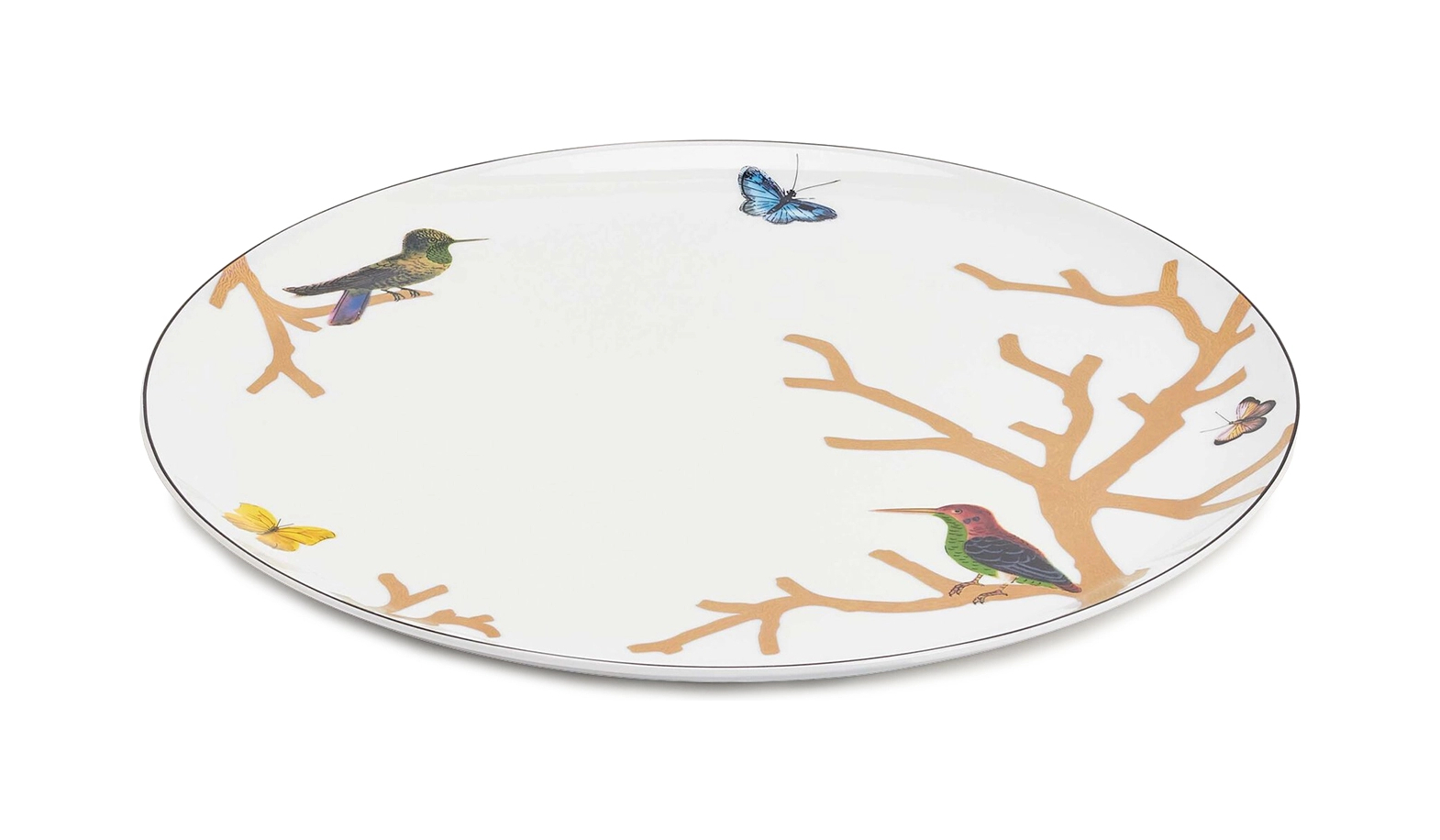 Блюдо для торта AUX OISEAUX 32 см фарфор Bernardaud 2488/121
