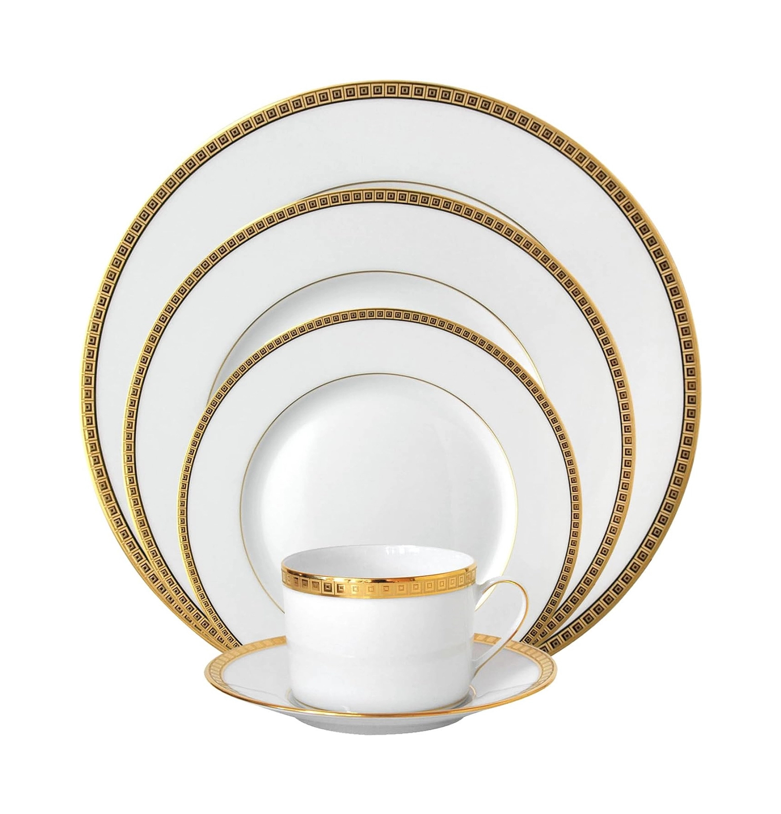 Тарелка салатная ATHENA GOLD 21 см фарфор золото Bernardaud 0467/17