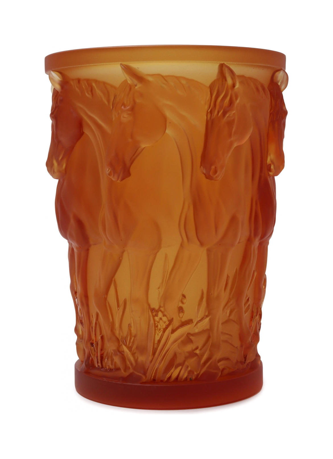 Ваза ORLOV 18.5 см хрусталь янтарная