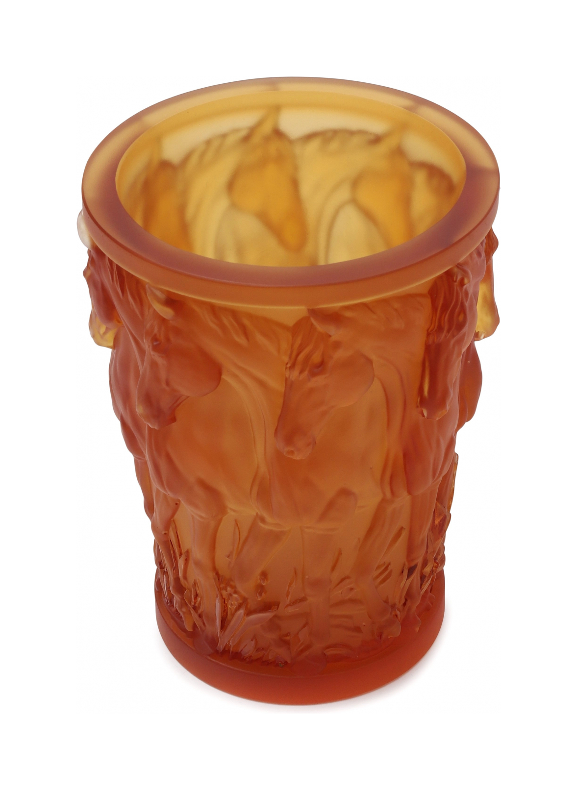 Ваза ORLOV 18.5 см хрусталь янтарная – 2