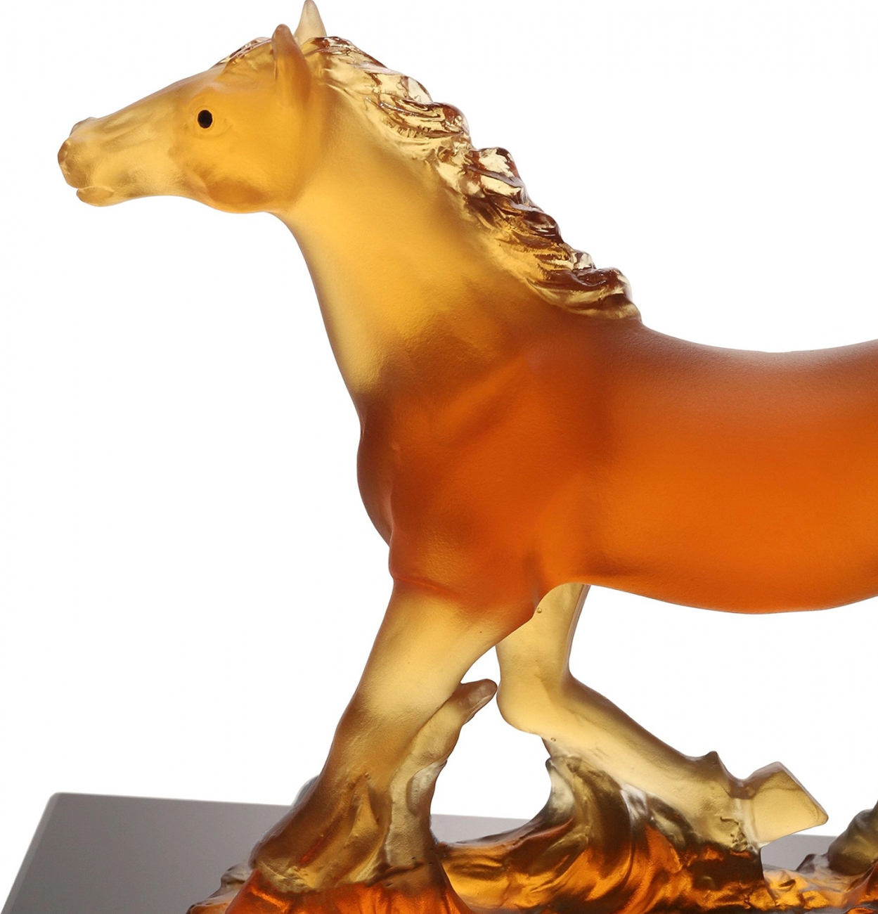 Скульптура PRAIRIE HORSE 14 см хрусталь янтарная – 2