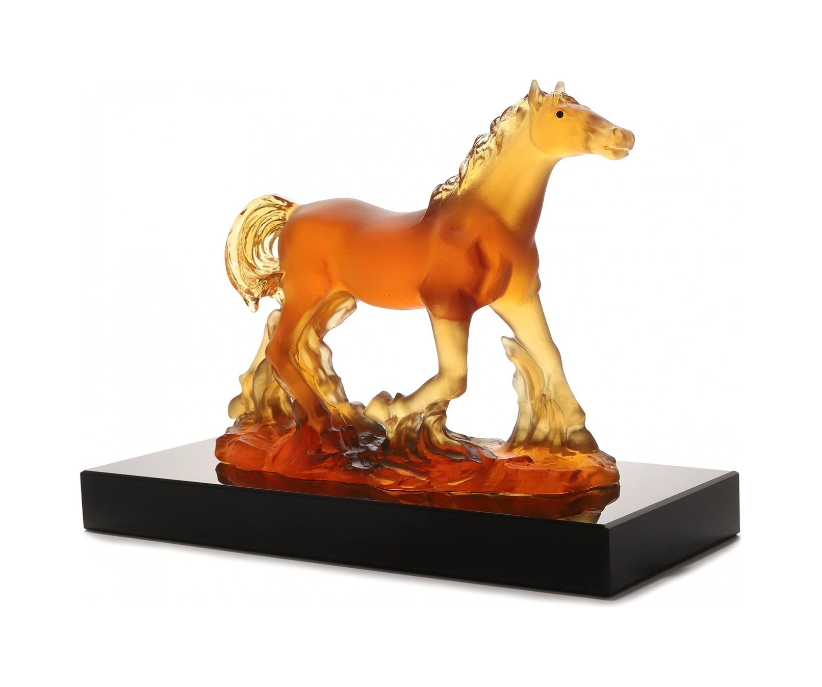 Скульптура PRAIRIE HORSE 14 см хрусталь янтарная Tsar 685200Y