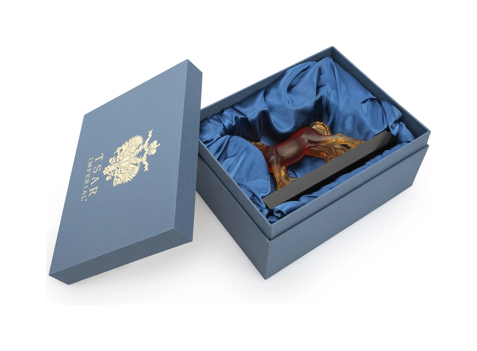 Скульптура PRAIRIE HORSE 14 см хрусталь янтарная Tsar 685200Y