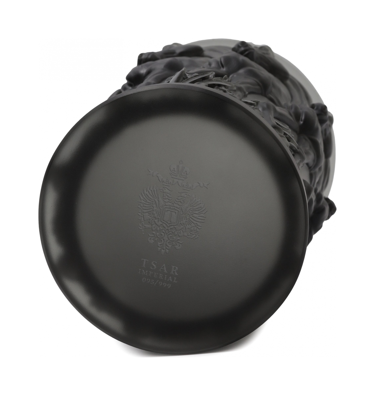 Ваза ORLOV 18.5 см хрусталь темно-серая Tsar 202618GY