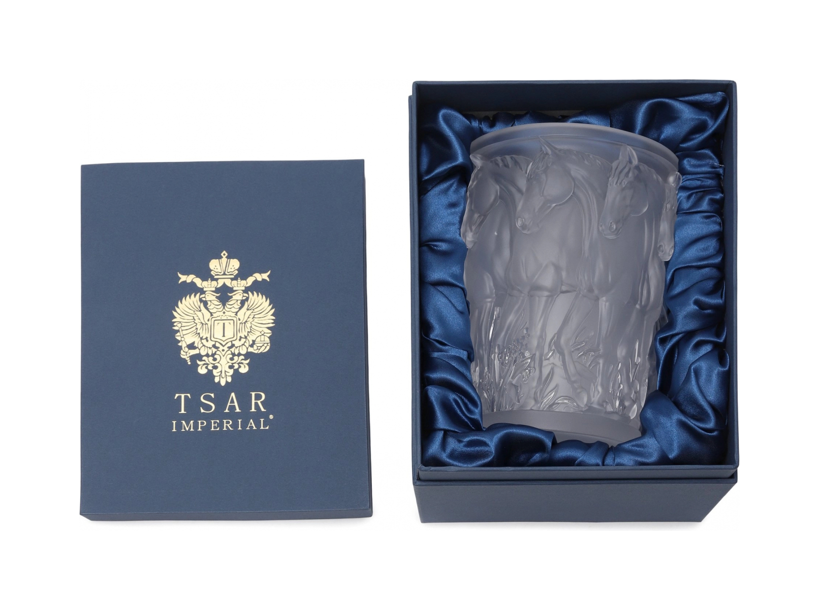 Ваза ORLOV 18.5 см хрусталь белая Tsar 202618CL