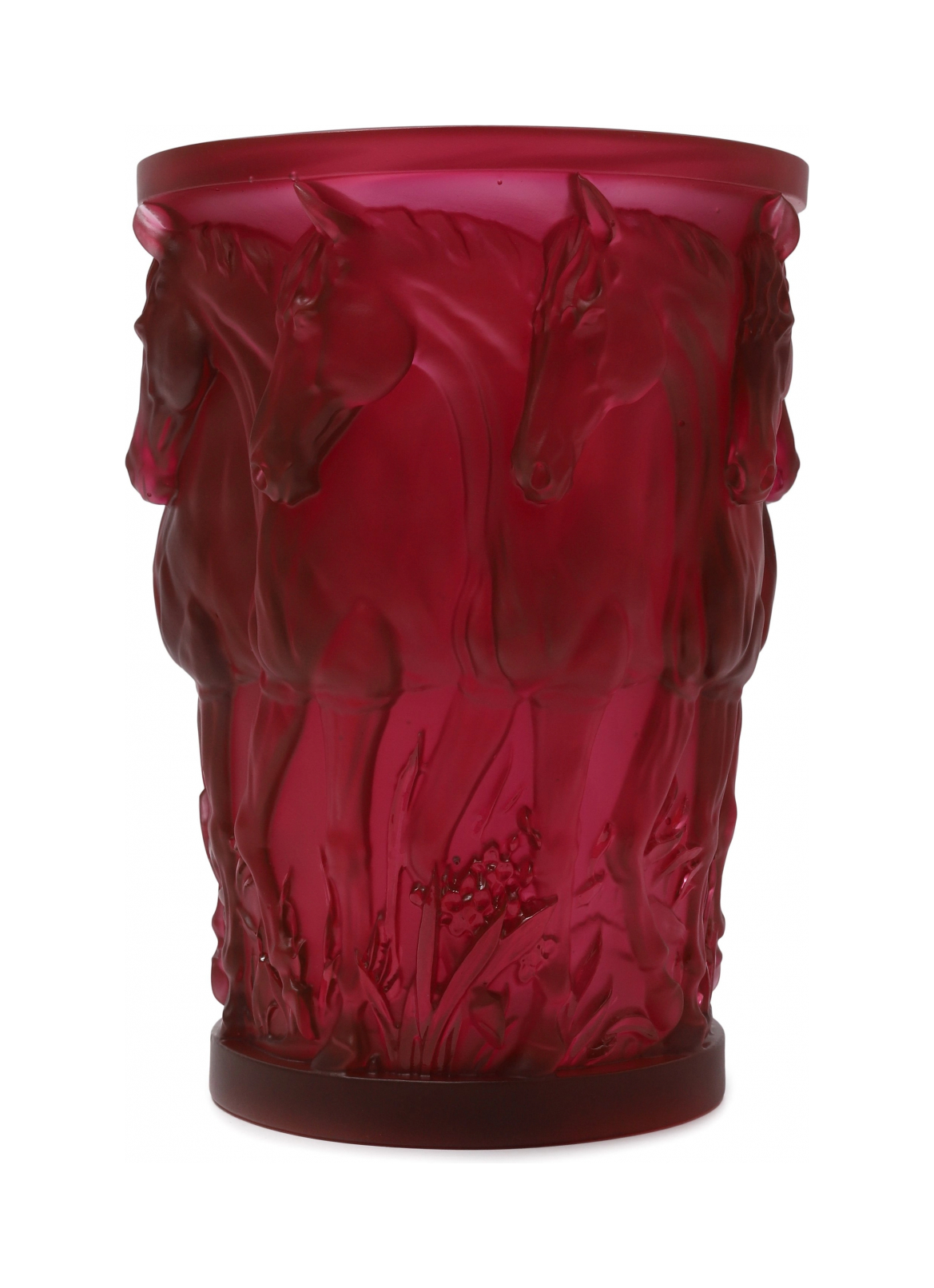 Ваза ORLOV 18.5 см хрусталь бордовая