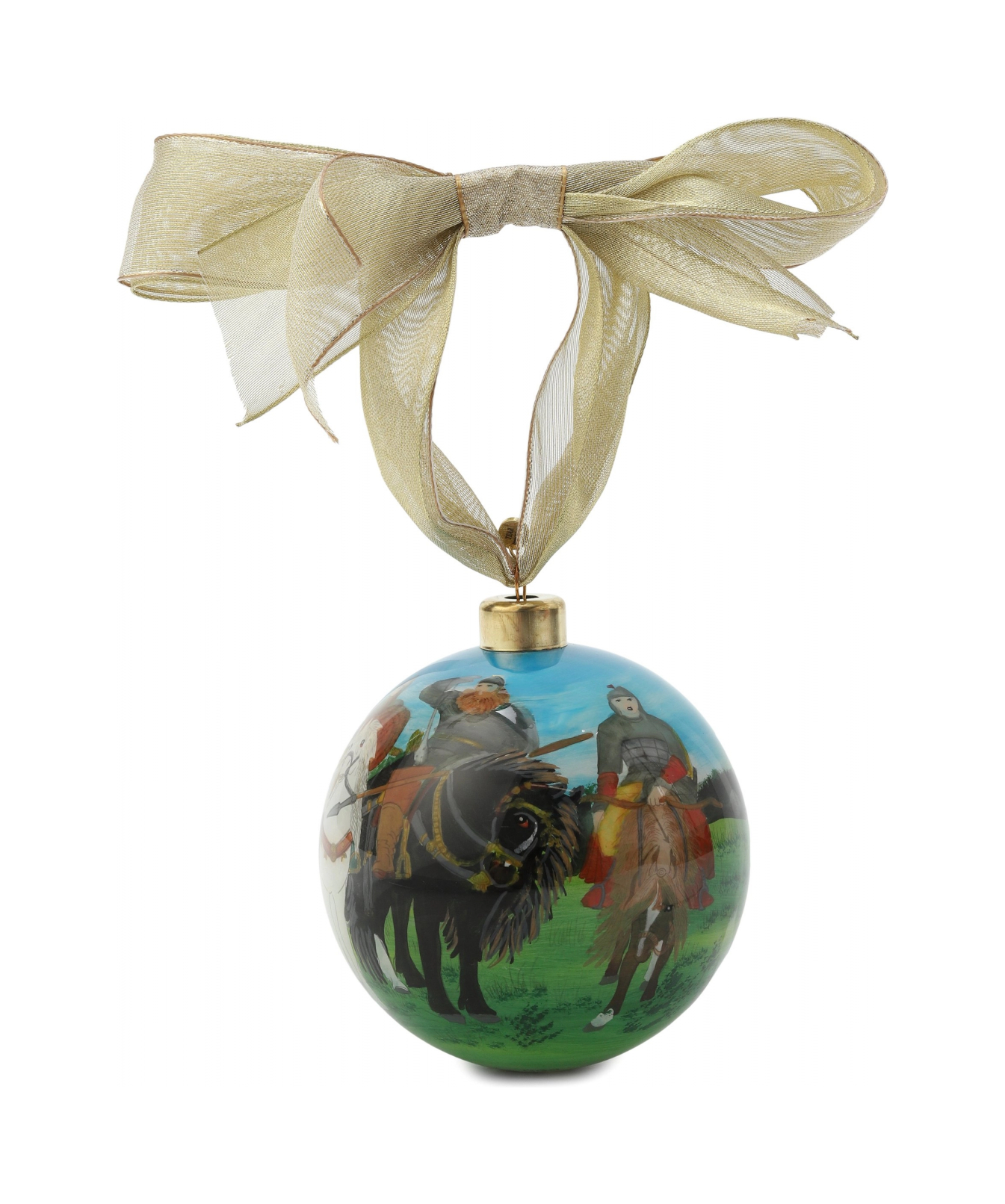 Набор елочных игрушек 2 шт с лентой стекло Tsar 680762