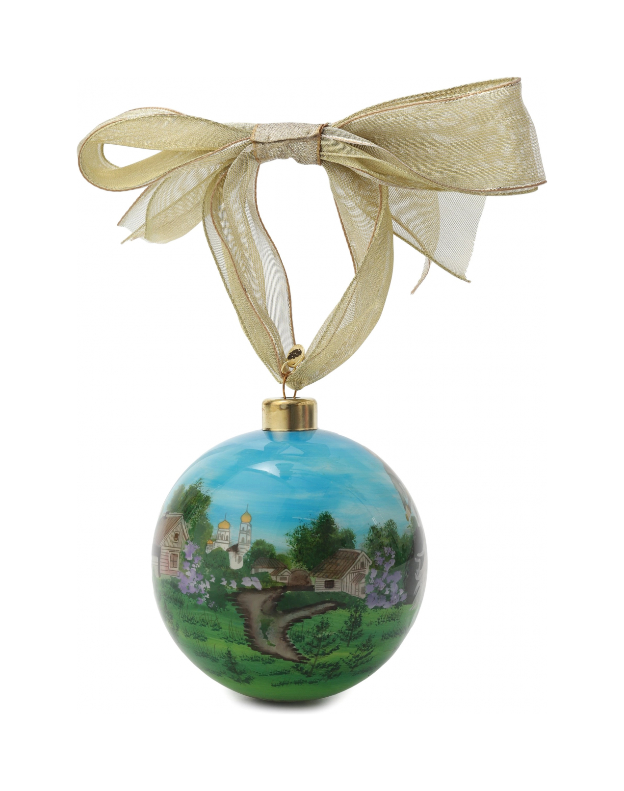 Набор елочных игрушек 2 шт с лентой стекло Tsar 680762