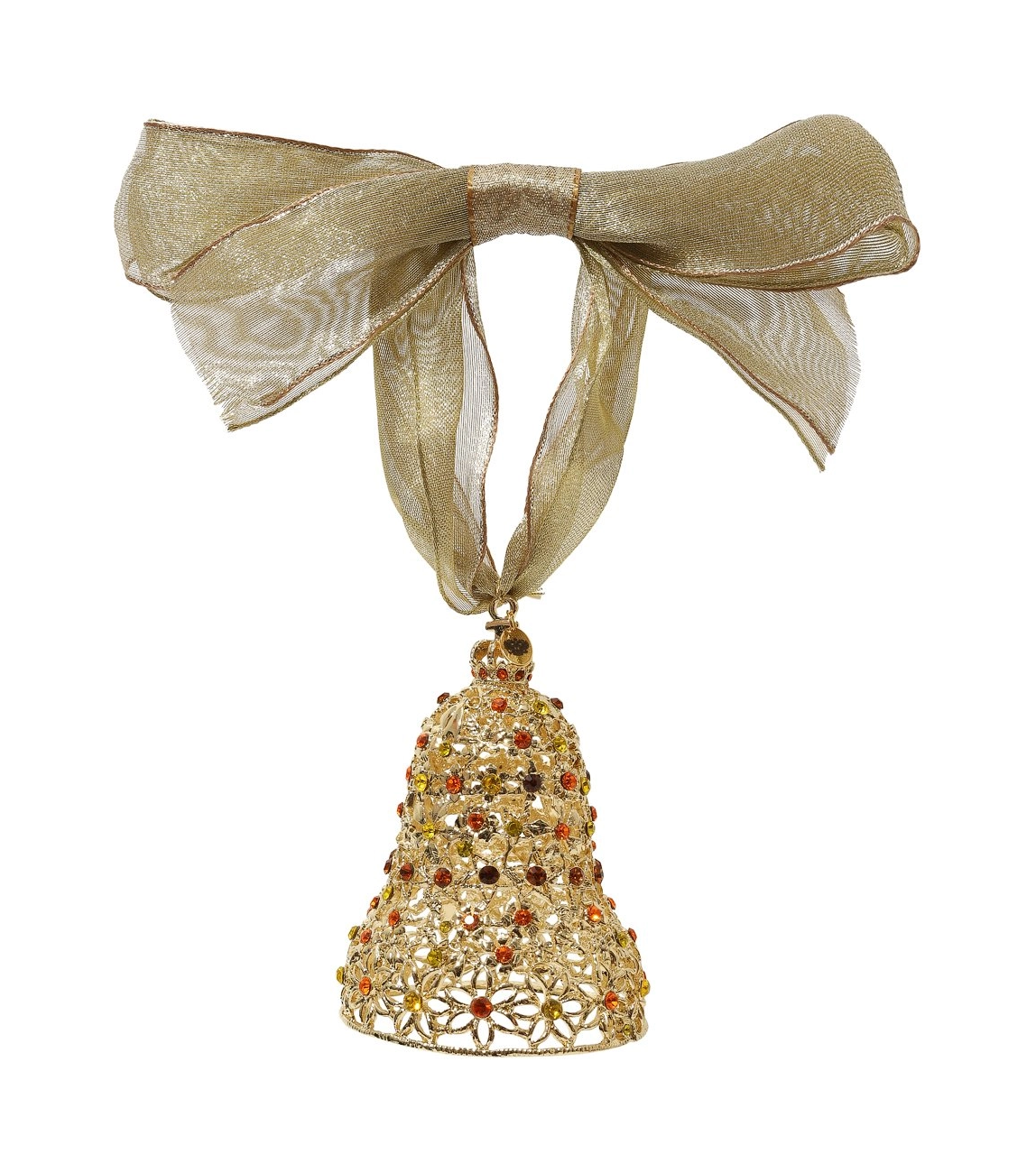 Набор елочных игрушек 4 шт металл хрусталь Tsar 680560