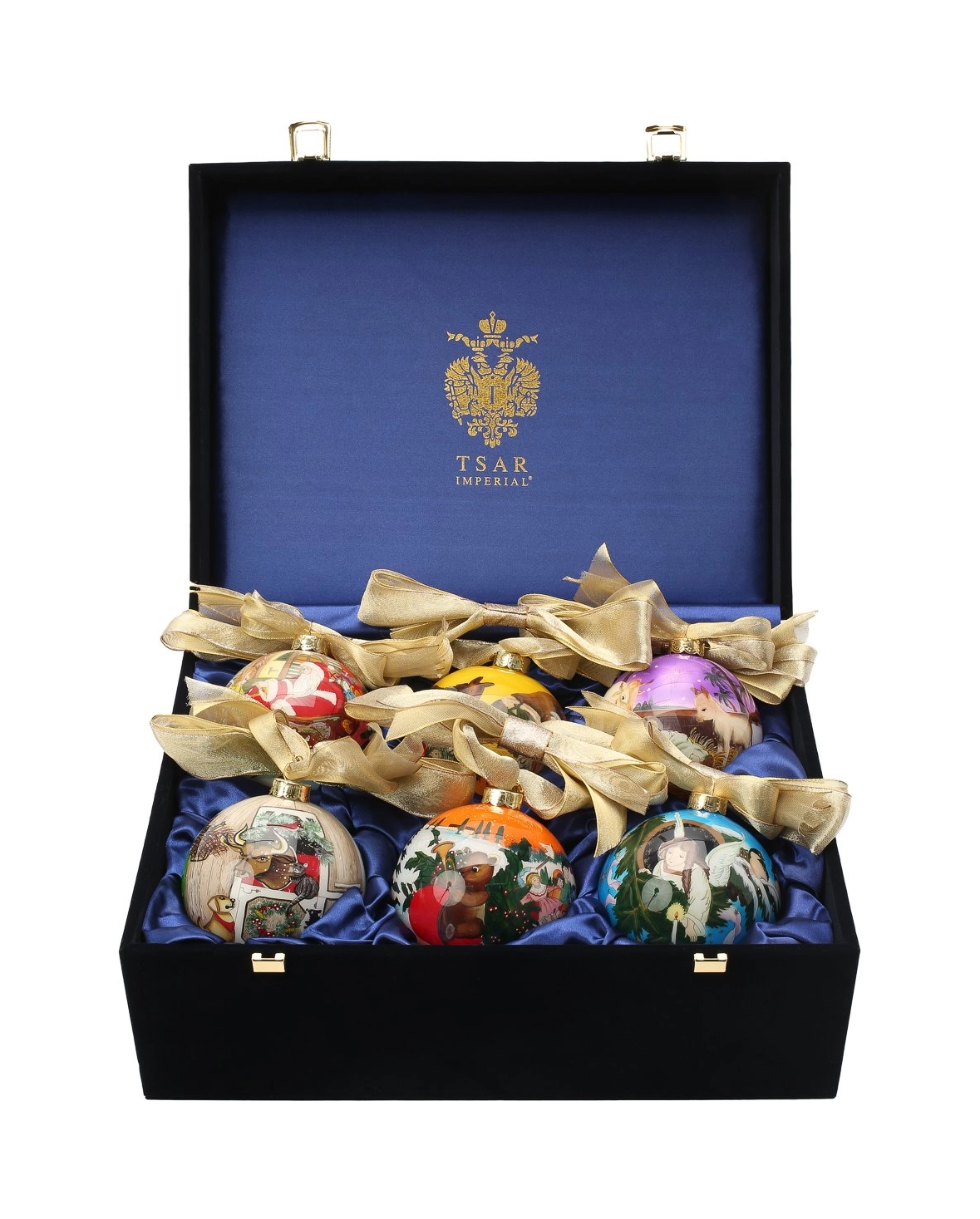 Набор елочных игрушек Рождество 6 шт стекло