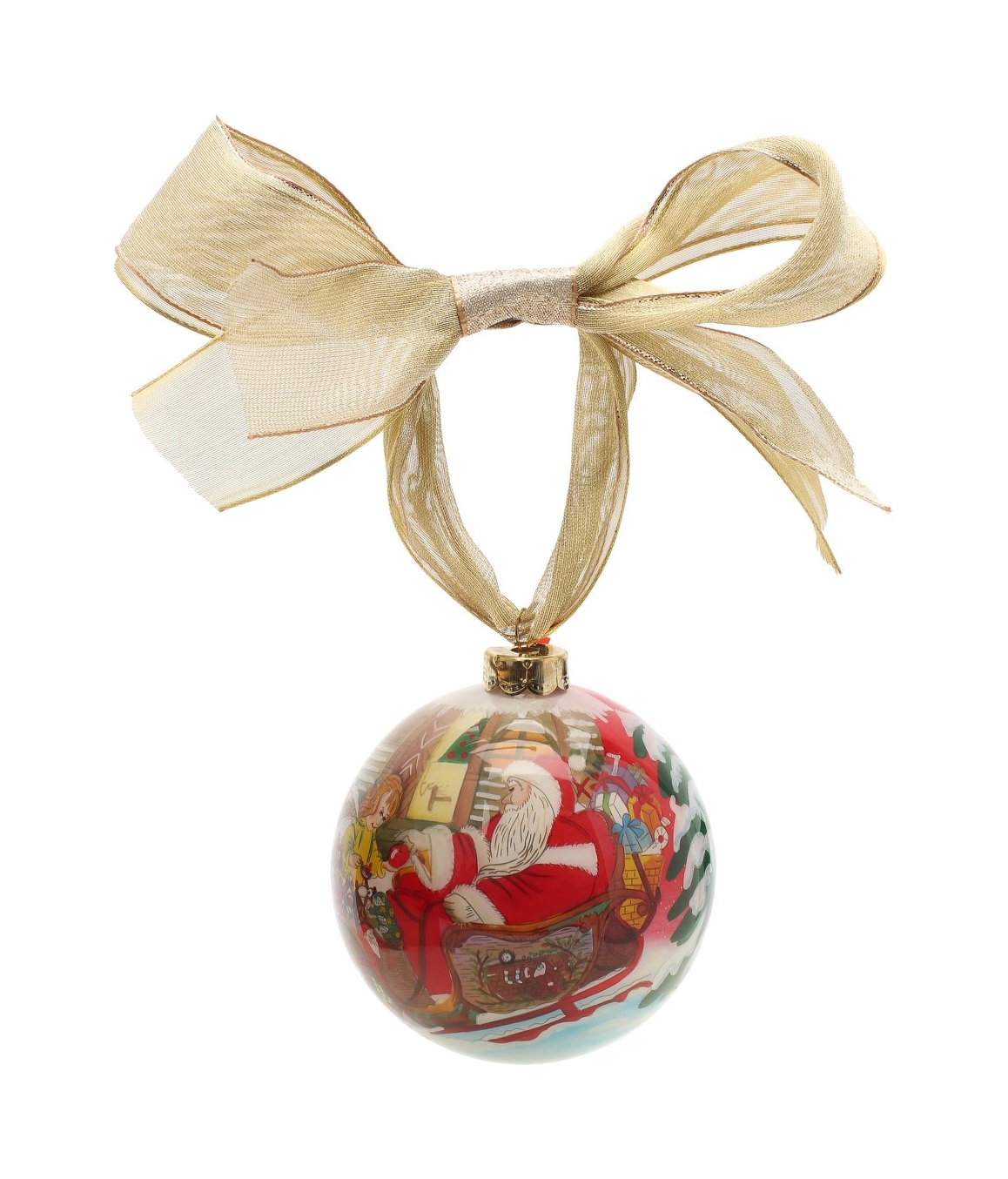 Набор елочных игрушек Рождество 6 шт стекло Tsar 680546