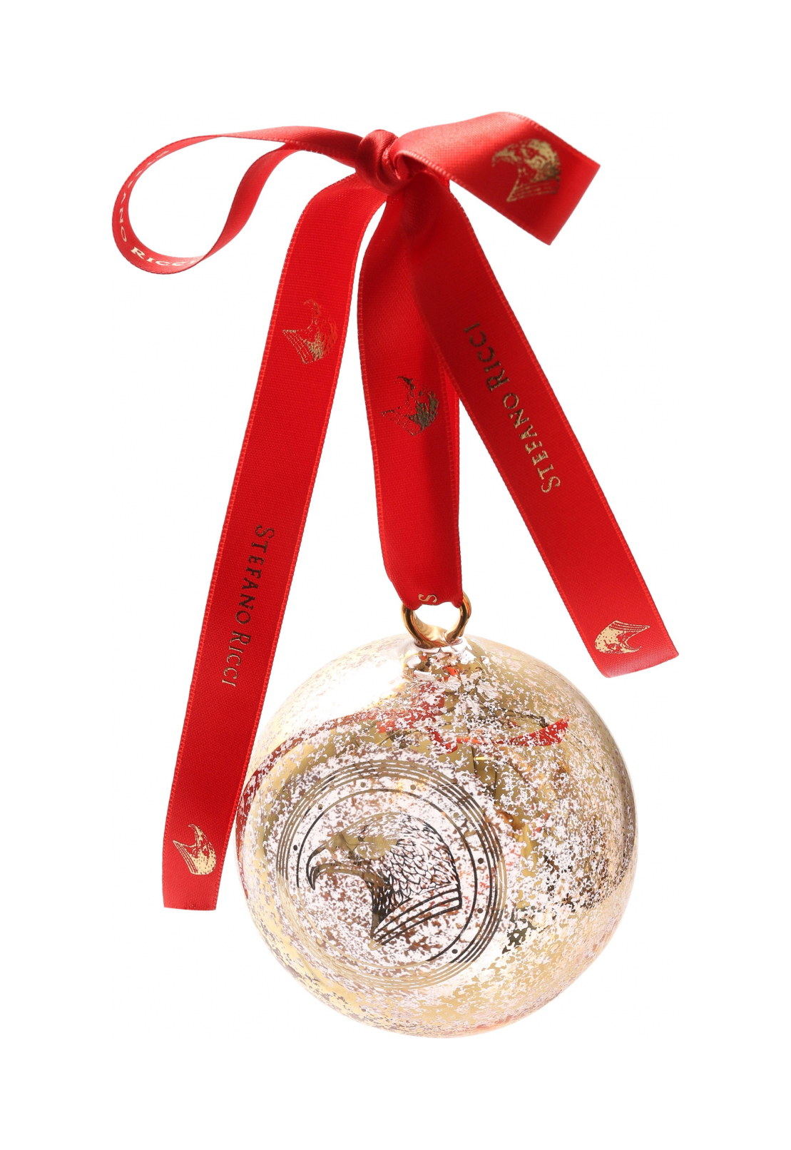 Набор елочных игрушек 3 шт стекло Stefano Ricci KGCBALL3/SR01