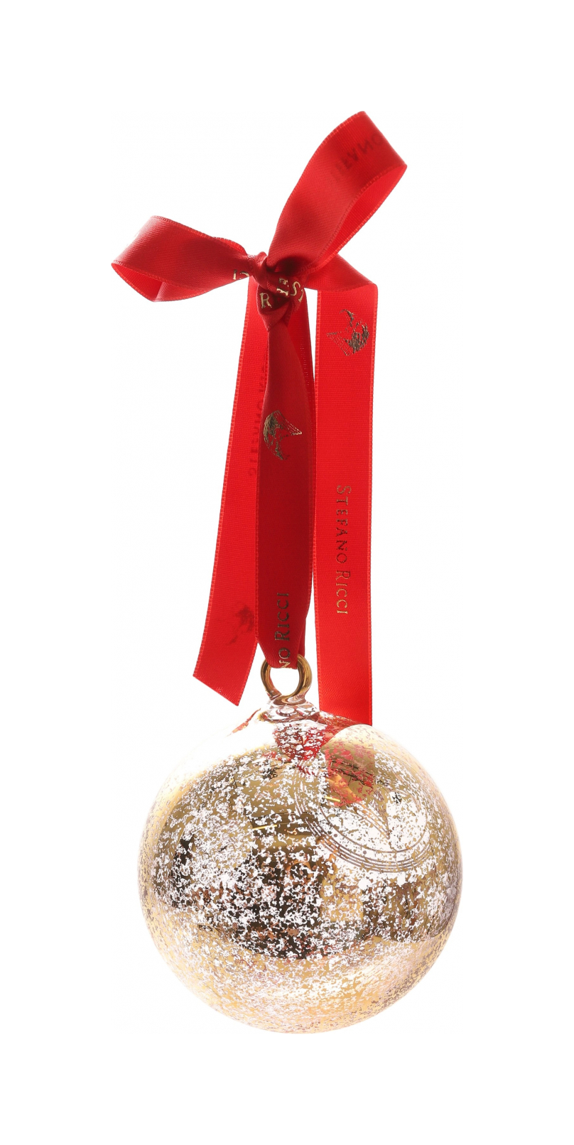 Набор елочных игрушек 3 шт стекло Stefano Ricci KGCBALL3/SR01