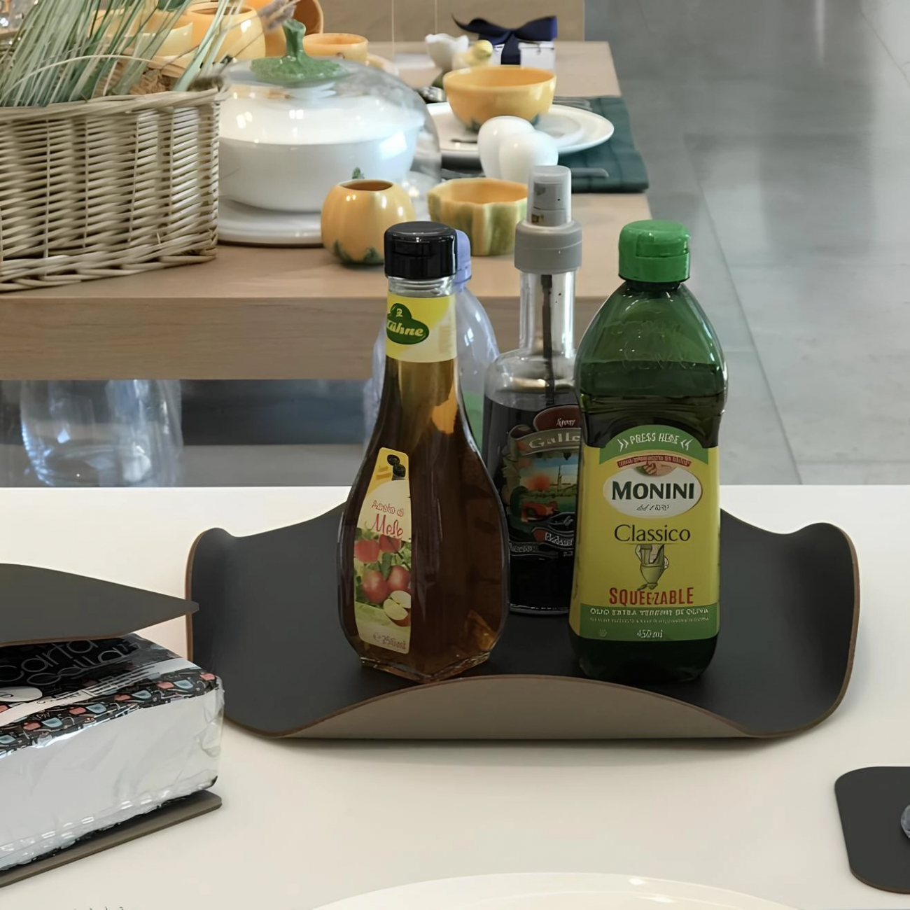 Подставка для сервировки 15x15 шоколад, кожа – 2