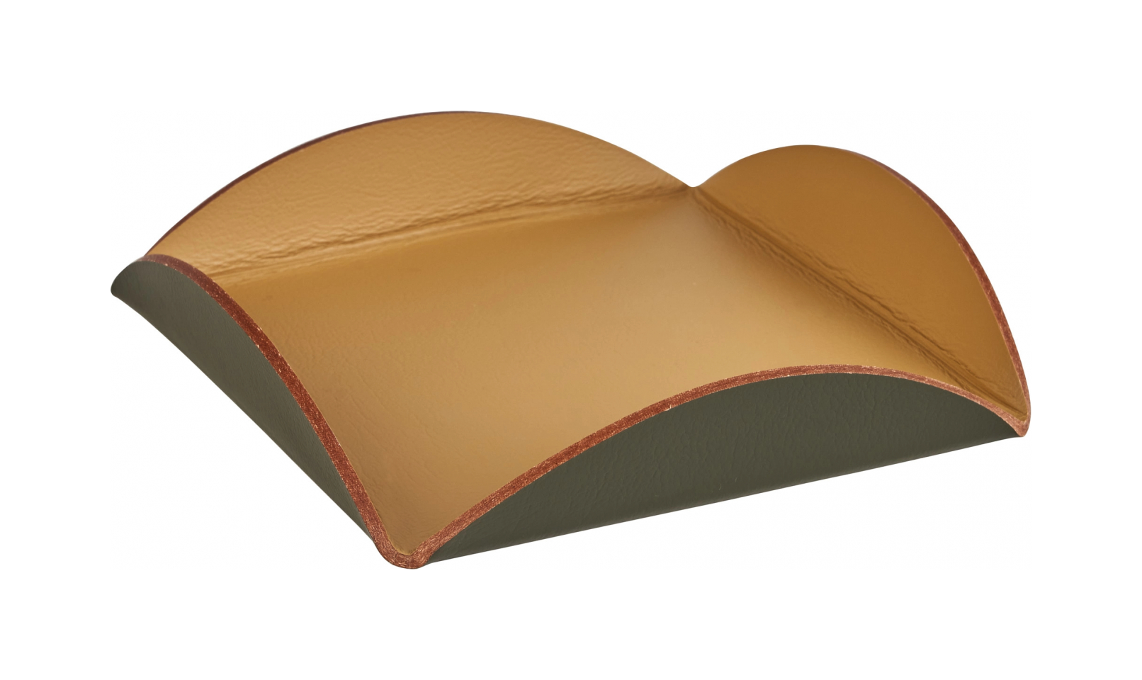 Подставка для сервировки 15x15 горчица, кожа