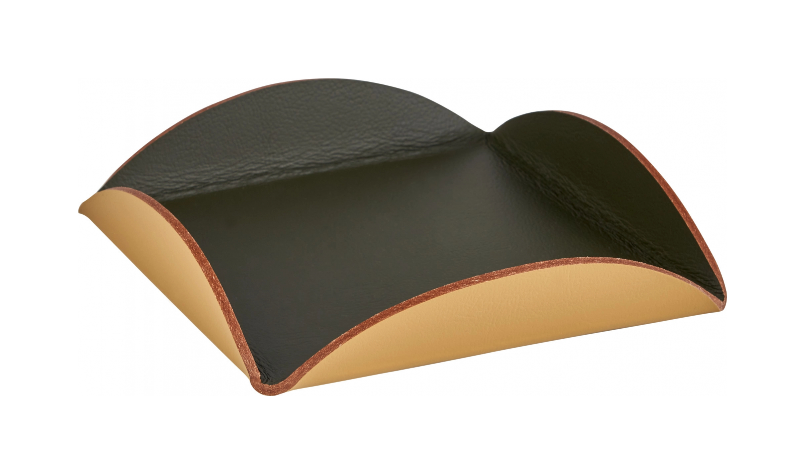 Подставка для сервировки 15x15 олива, кожа