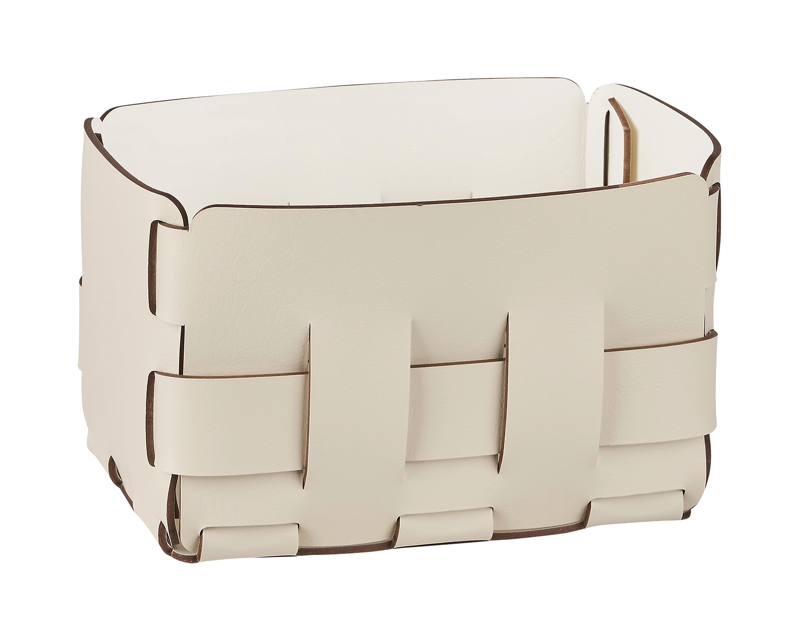 Корзиночка Mini BOTTEGA 12х19 панна кота, кожа ADJ 1012.16.TS30