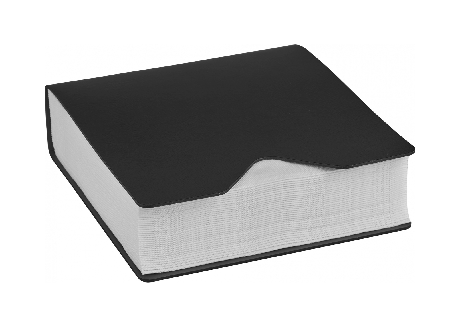 Салфетница WIND 13x13 чёрная, кожа