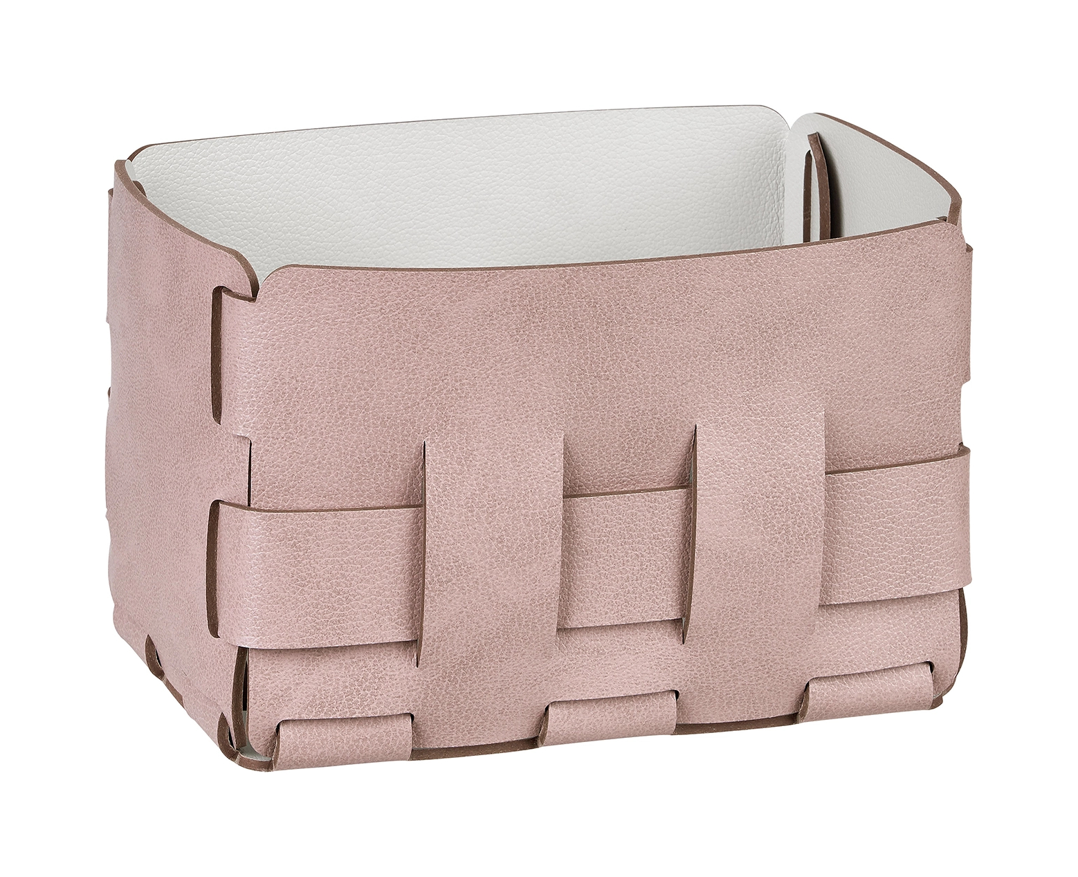 Корзиночка Mini BOTTEGA 12х19 пепельная роза, кожа ADJ 1012.07.TS30