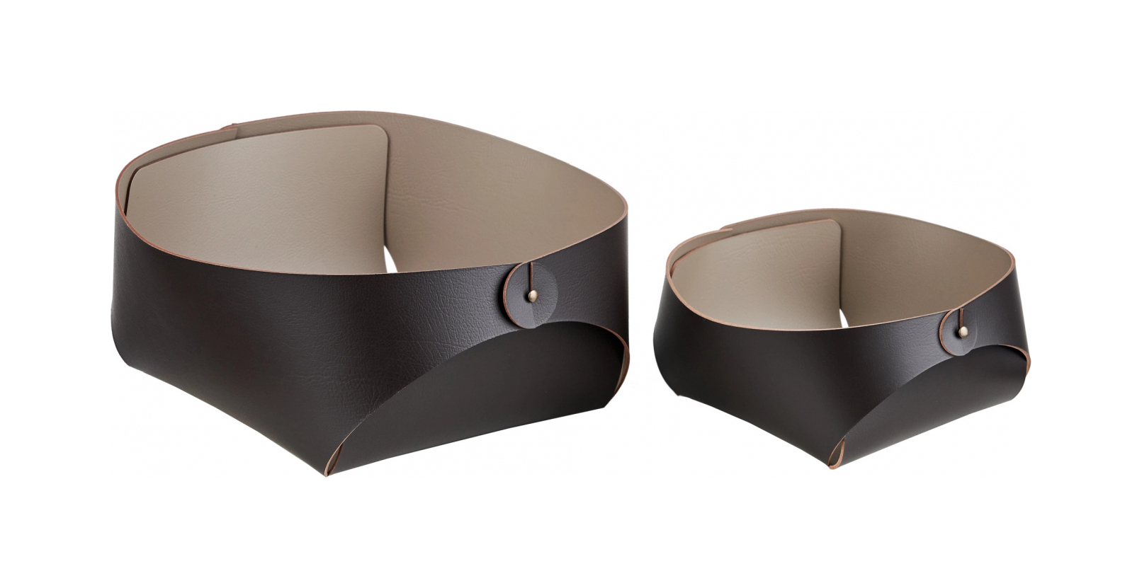 Корзина для хлеба FLORA 15х15 шоколад, кожа ADJ 0041.06.TS16