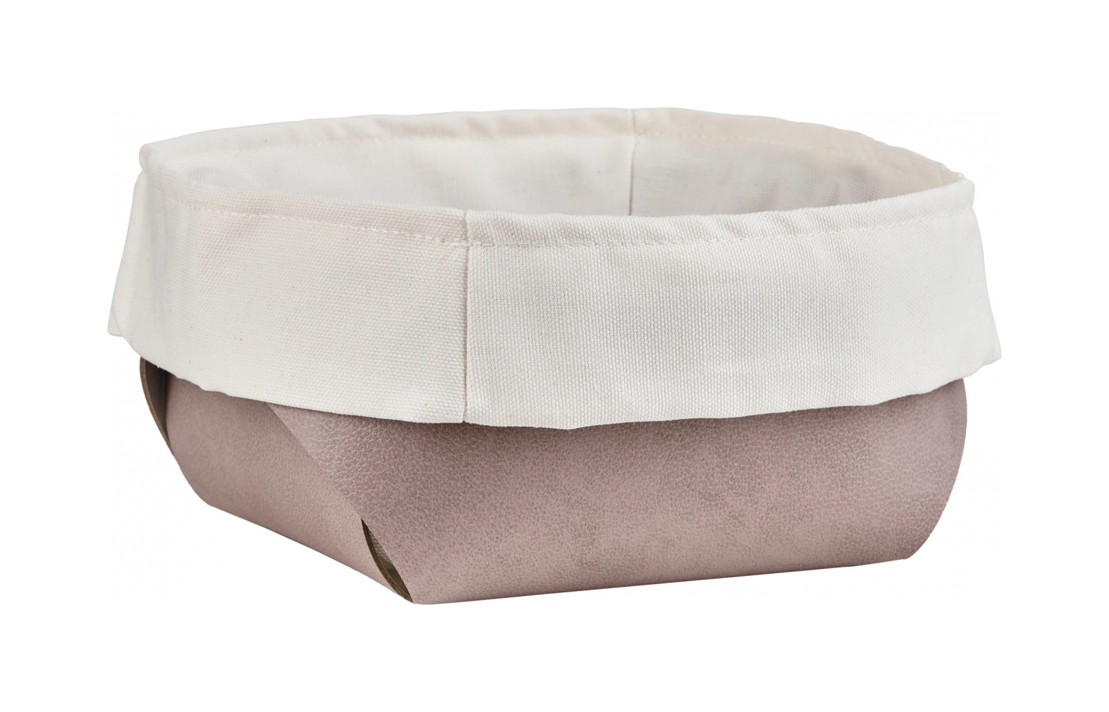 Корзина для хлеба FLORA 15х15 пепельная роза, кожа – 2