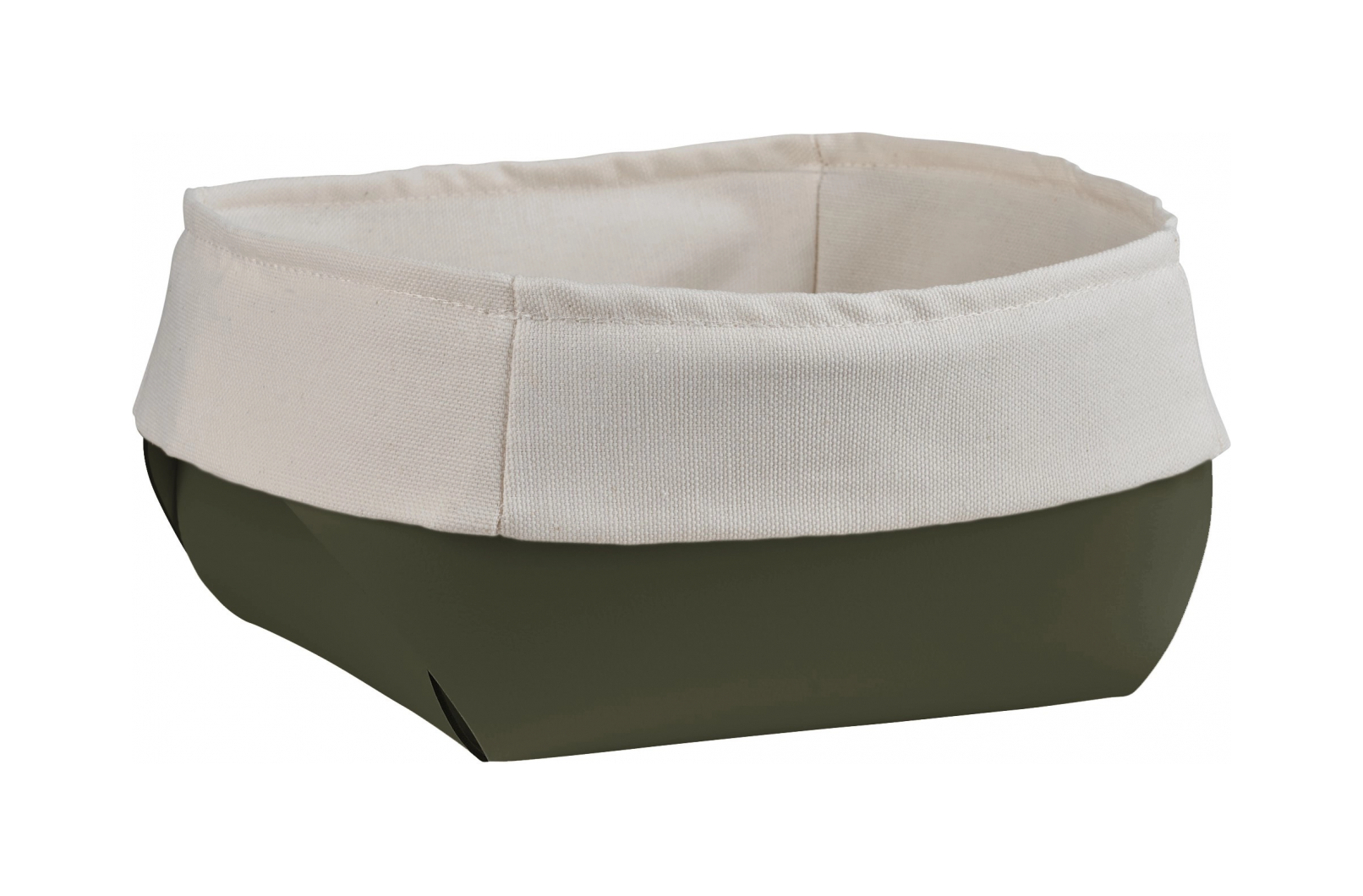 Корзина для хлеба FLORA 15х15 олива, кожа ADJ 0041.55.TS16