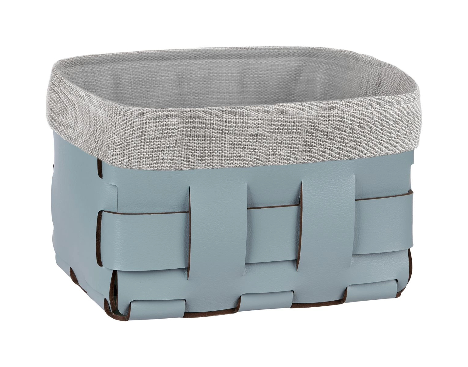 Корзиночка Mini BOTTEGA 12х19 небесно-голубая, кожа ADJ 1012.50.TS30