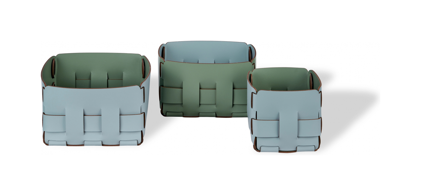 Корзиночка Mini BOTTEGA 12х19 эвкалипт, кожа – 2