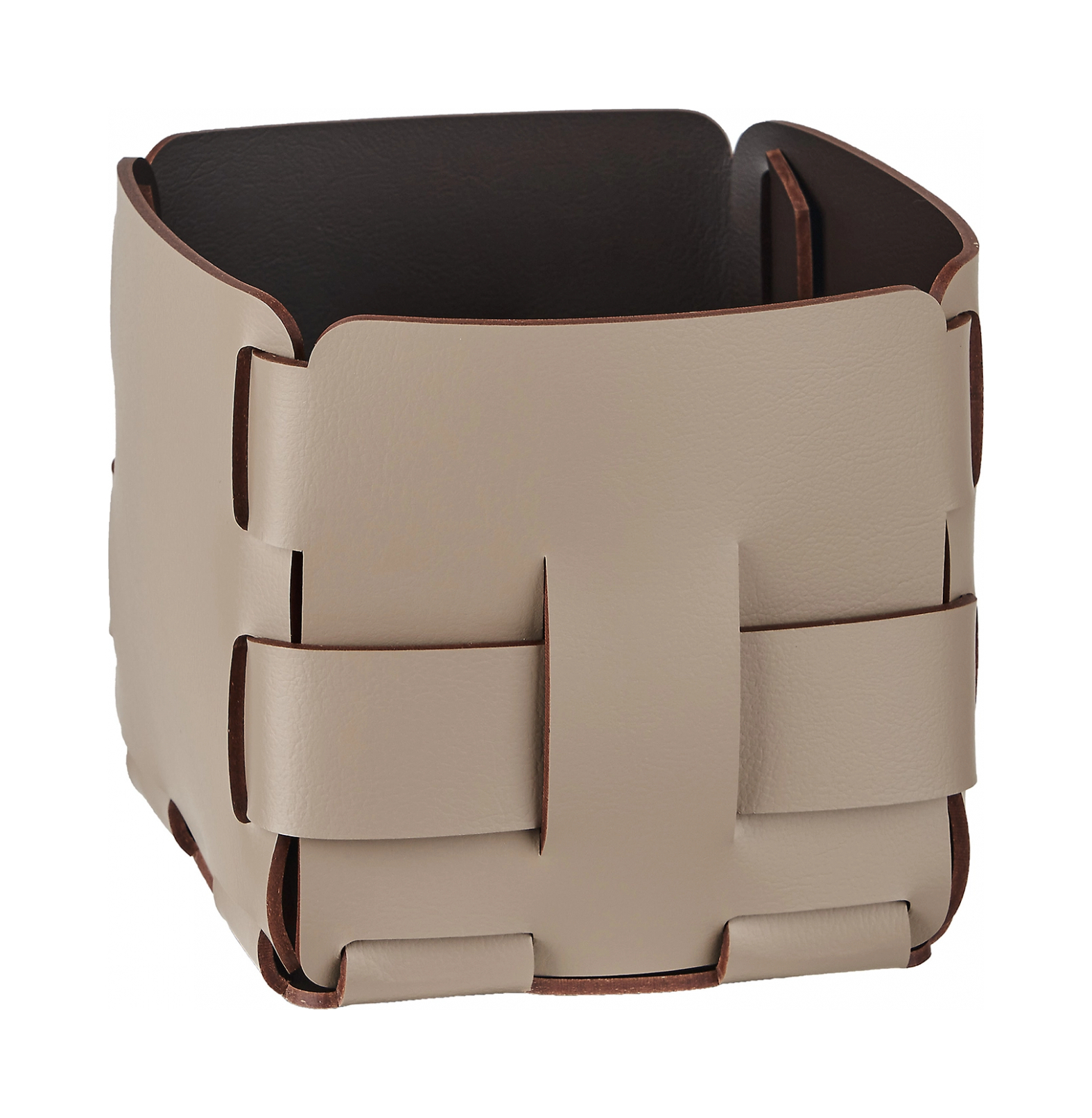 Корзиночка Mini BOTTEGA 12х12 капучино, кожа ADJ 1013.04.TS30