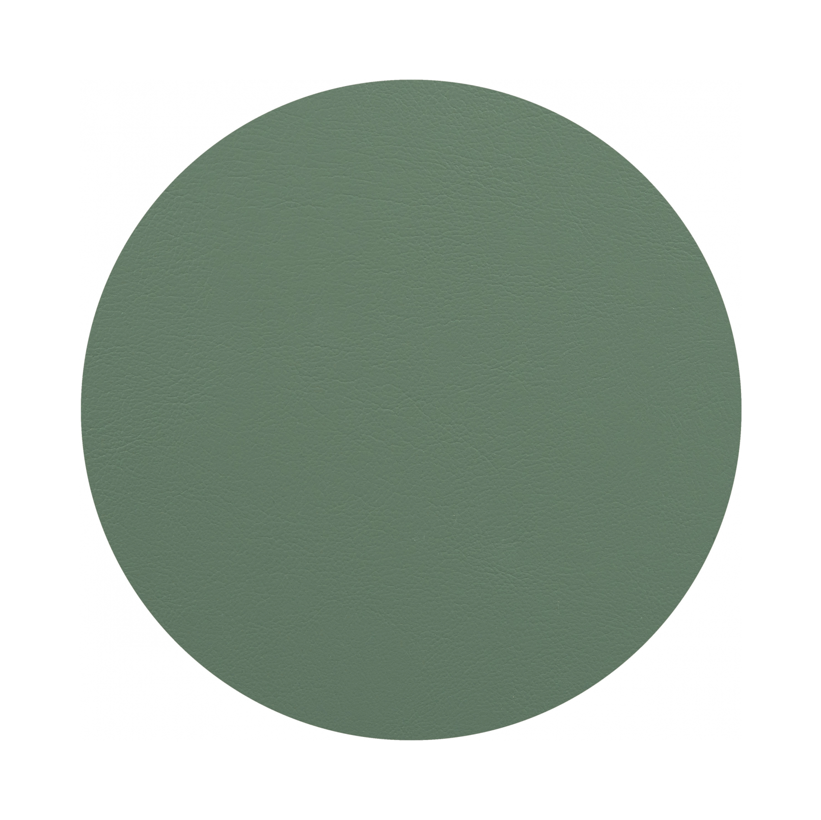 Плейсмат круглый двусторонний 40 см небесно-голубой и эвкалипт, кожа ADJ 0003.50/60.TS16