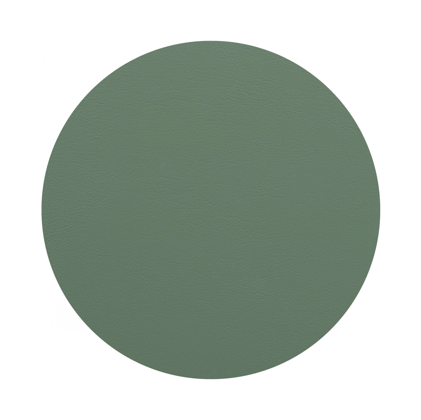 Плейсмат круглый двусторонний 35 см небесно-голубой и эвкалипт, кожа ADJ 0004.50/60.TS16