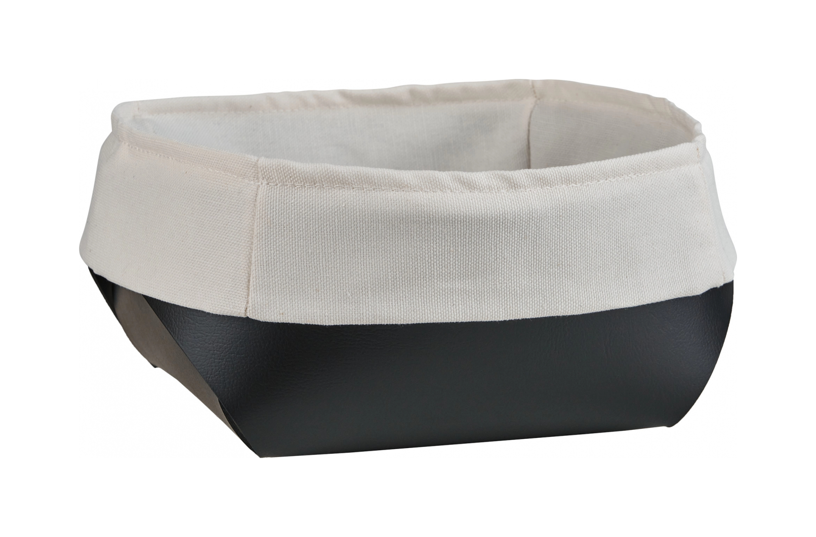 Корзина для хлеба FLORA 20х20 чёрная, кожа ADJ 0040.01.TS16