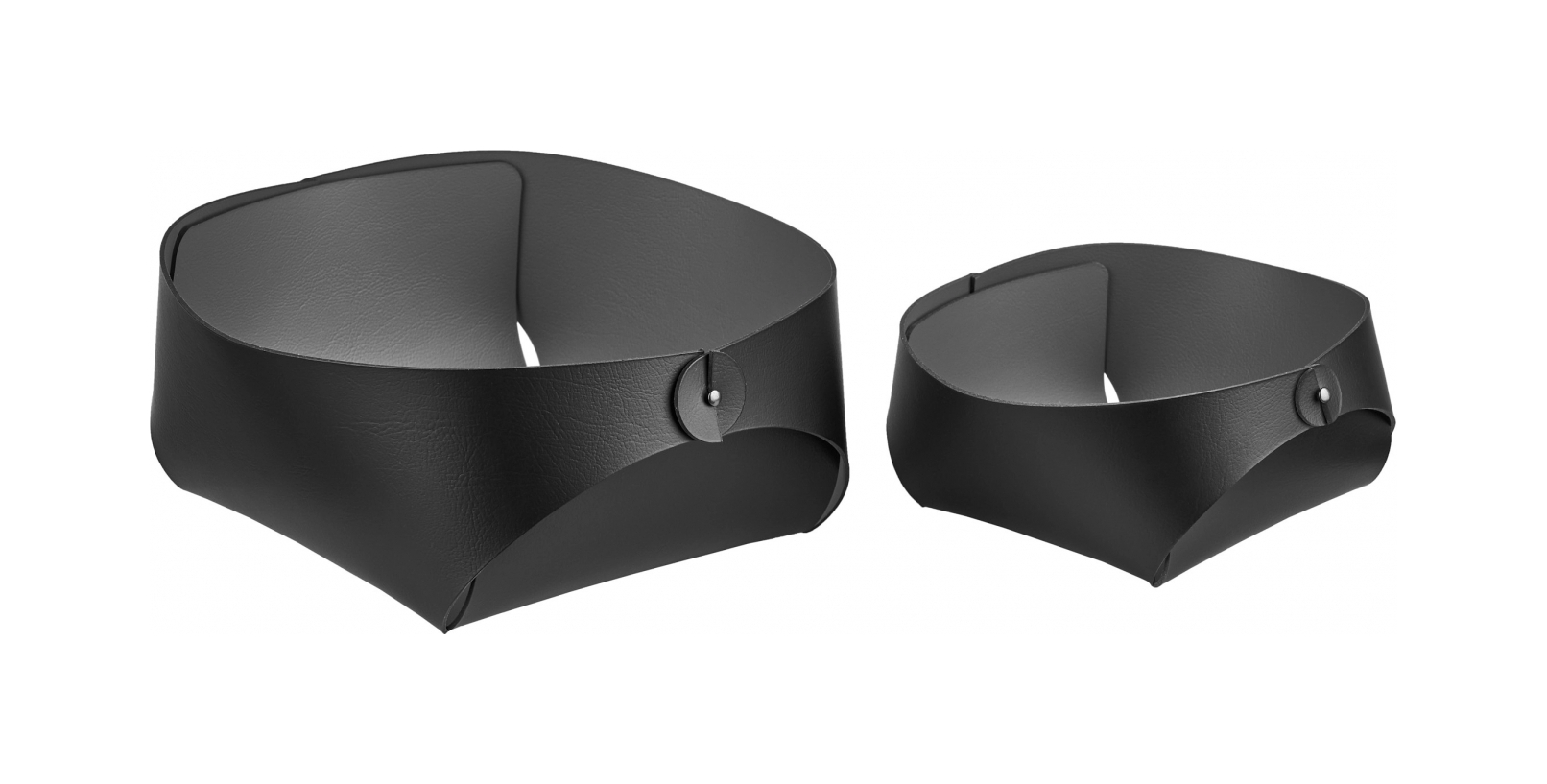 Корзина для хлеба FLORA 20х20 чёрная, кожа ADJ 0040.01.TS16