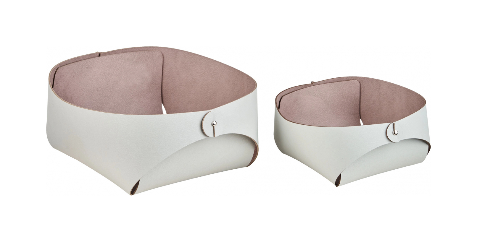 Корзина для хлеба FLORA 20х20 устричная, кожа ADJ 0040.02.TS16