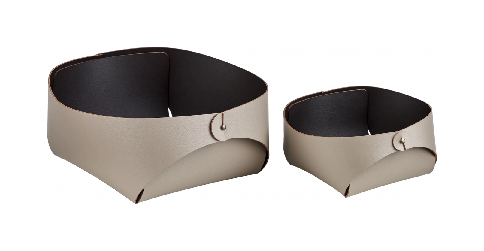 Корзина для хлеба FLORA 20х20 капучино, кожа ADJ 0040.04.TS16