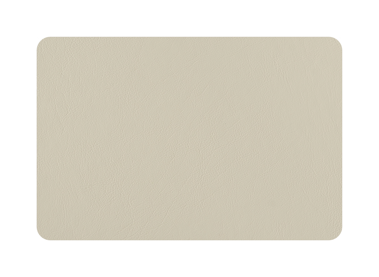 Плейсмат прямоугольный двусторонний 52х38 см белый-панна кота, кожа ADJ 1002.10/16.TS16