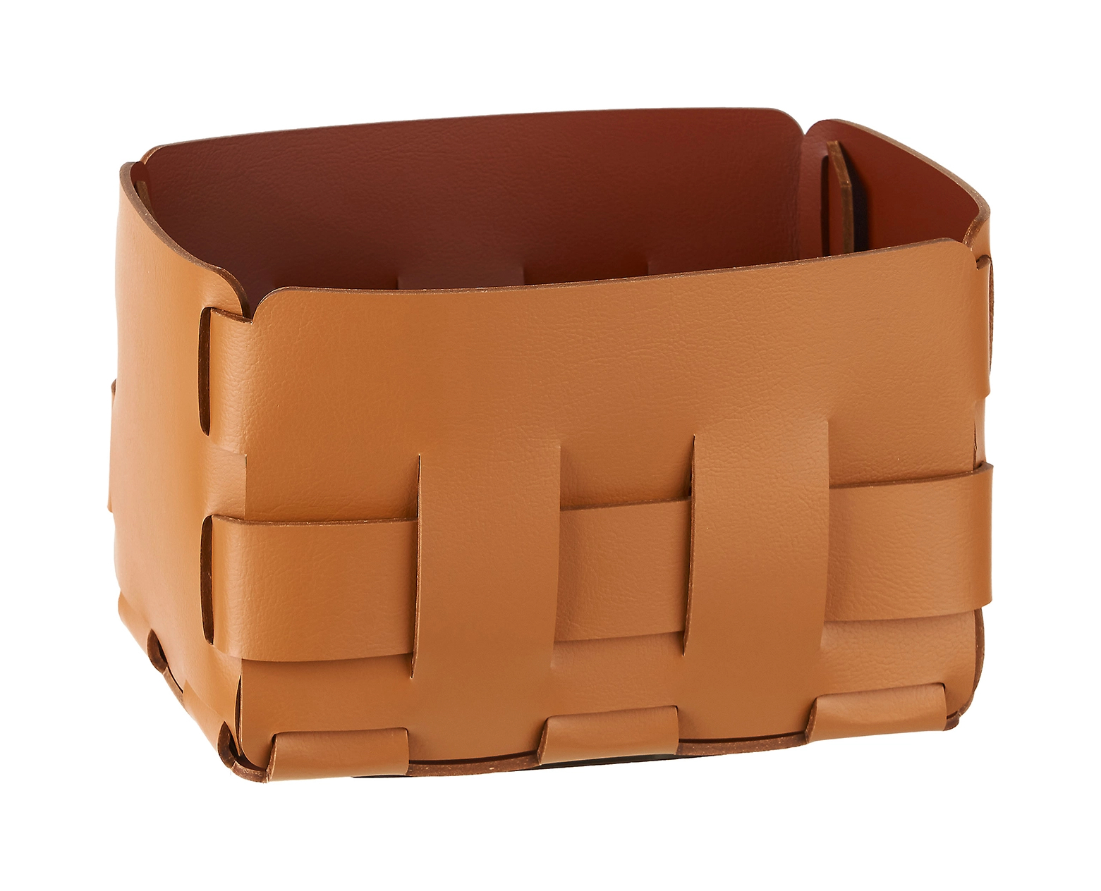 Корзиночка Mini BOTTEGA 12х19 коньяк, кожа ADJ 1012.09.TS30