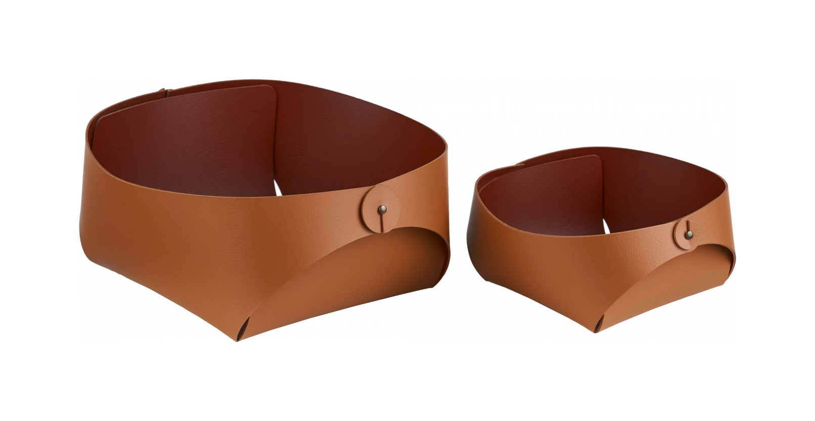 Корзина для хлеба FLORA 20х20 коньяк, кожа ADJ 0040.09.TS16